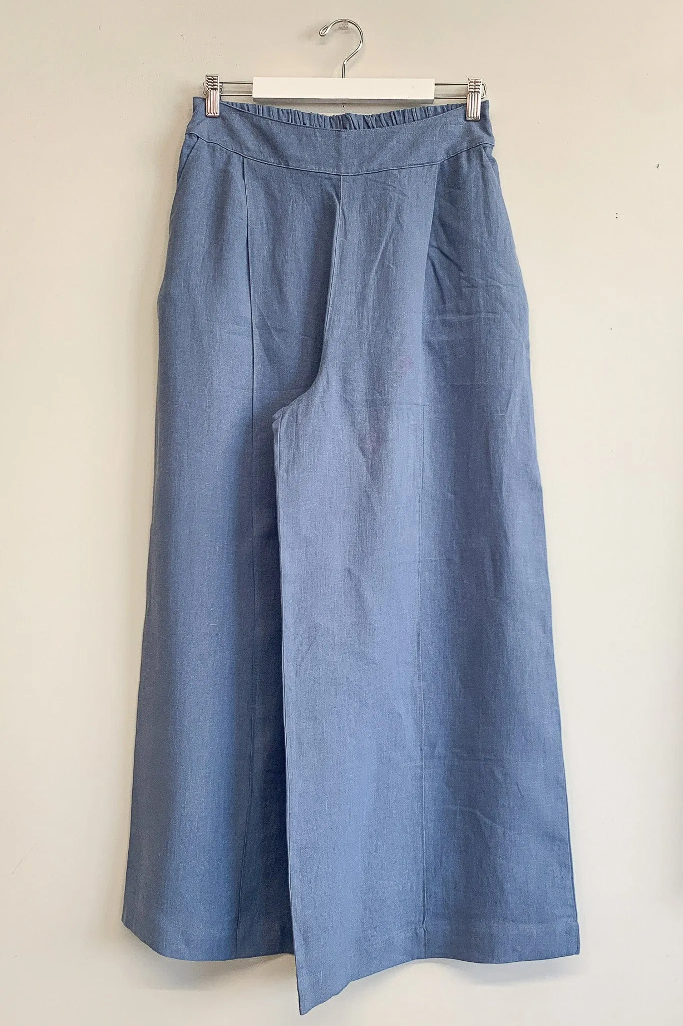 Sample Romy Pant Storm Blue Linen sold by Eliza Faulkner
