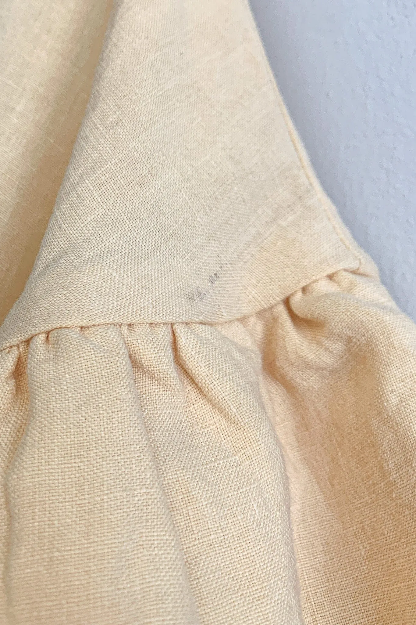 Imperfect Dottie Blouse Yellow Linen sold by Eliza Faulkner product image thumbnail 2