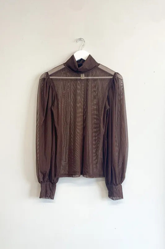 Secondhand Dolly Turtleneck Brown Mesh sold by Eliza Faulkner