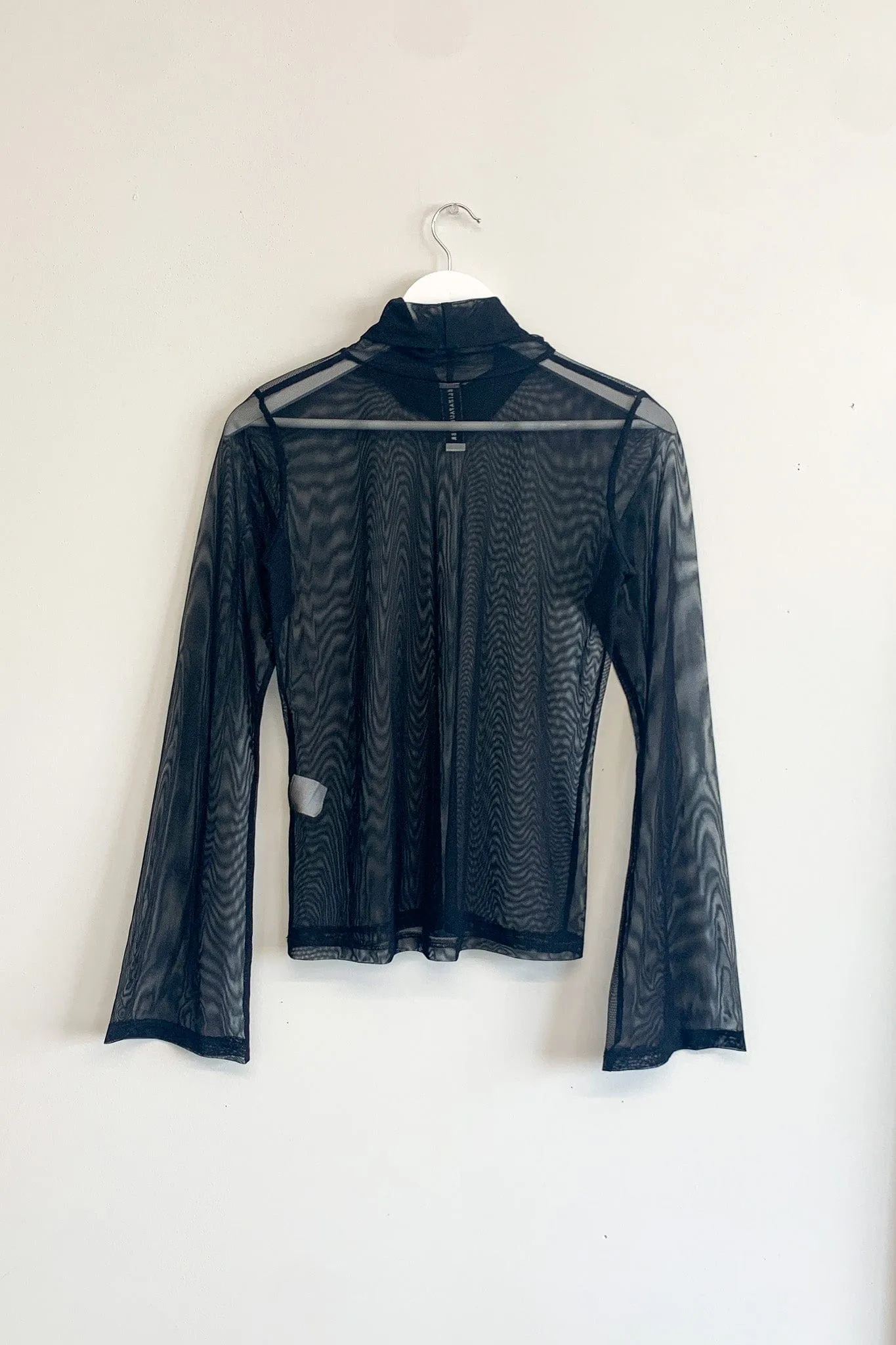 Secondhand Turtleneck Black Mesh Top sold by Eliza Faulkner product image thumbnail 2