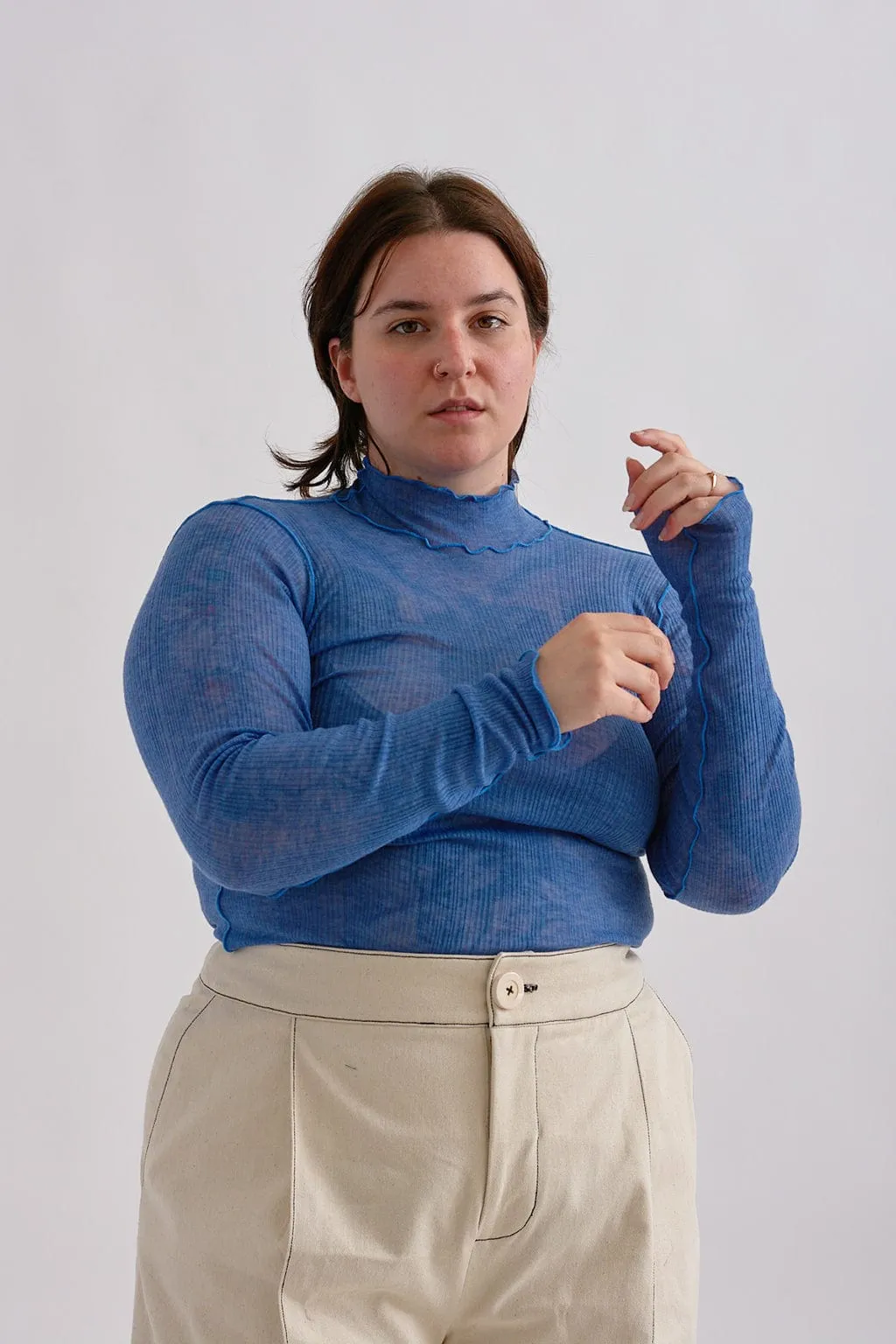 Secondhand Jane Turtleneck Blue sold by Eliza Faulkner product image thumbnail 4
