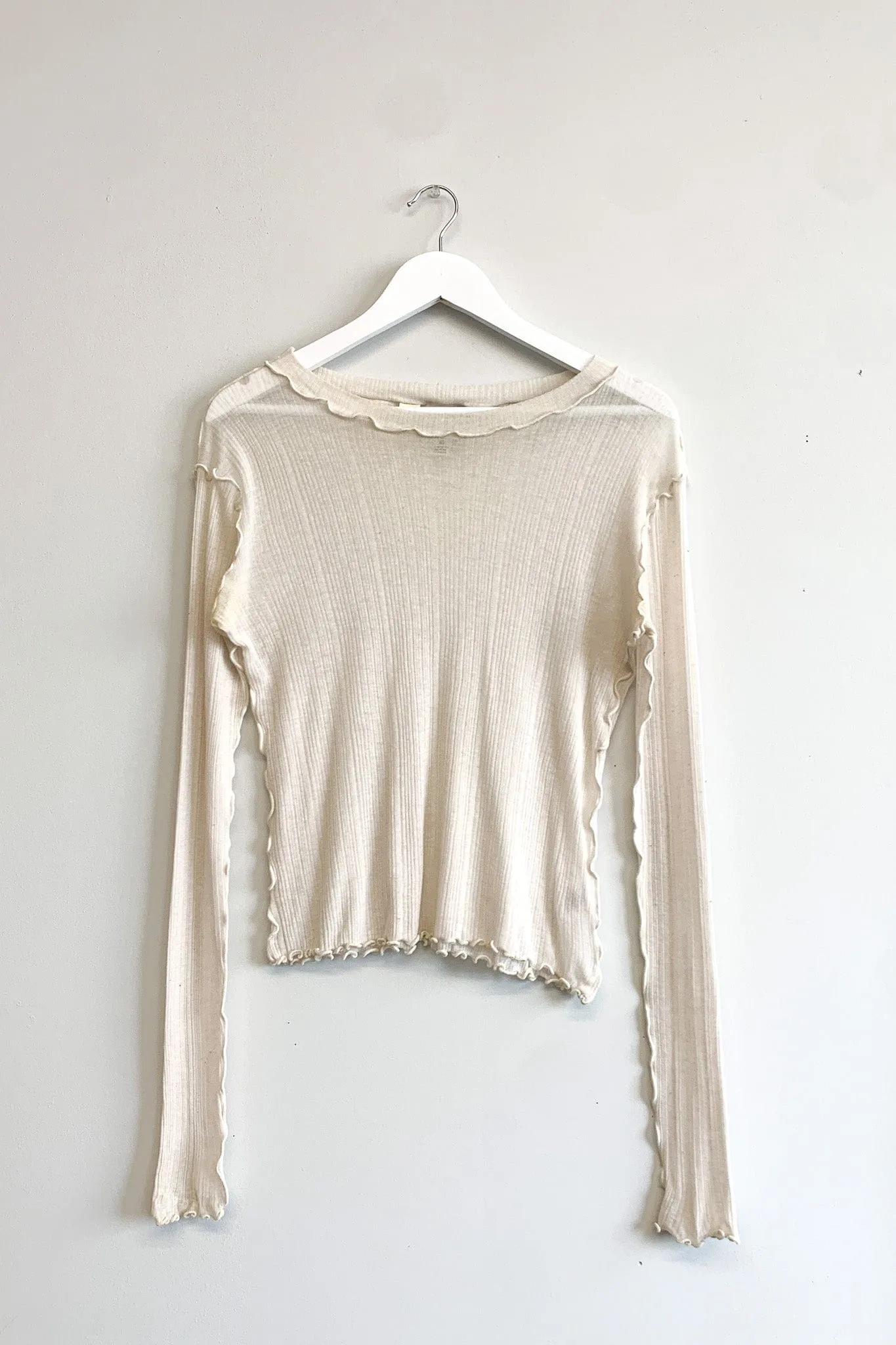 Secondhand Rib Tee Longsleeve White sold by Eliza Faulkner