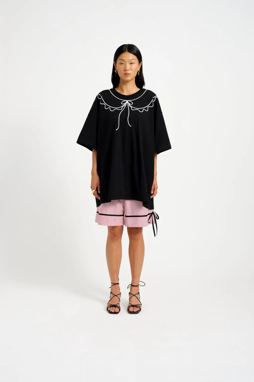 Trompe L'oeil T-Shirt Black sold by Eliza Faulkner product image thumbnail 3