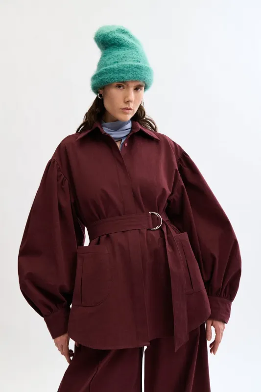 Laurence Jacket Shiraz made by Eliza Faulkner