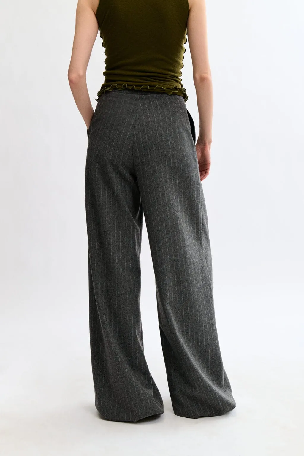 Lavoy Pant Grey Pinstripe sold by Eliza Faulkner product image thumbnail 2