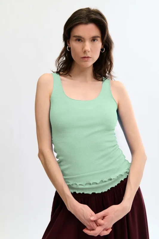 Becca Tank Mint sold by Eliza Faulkner