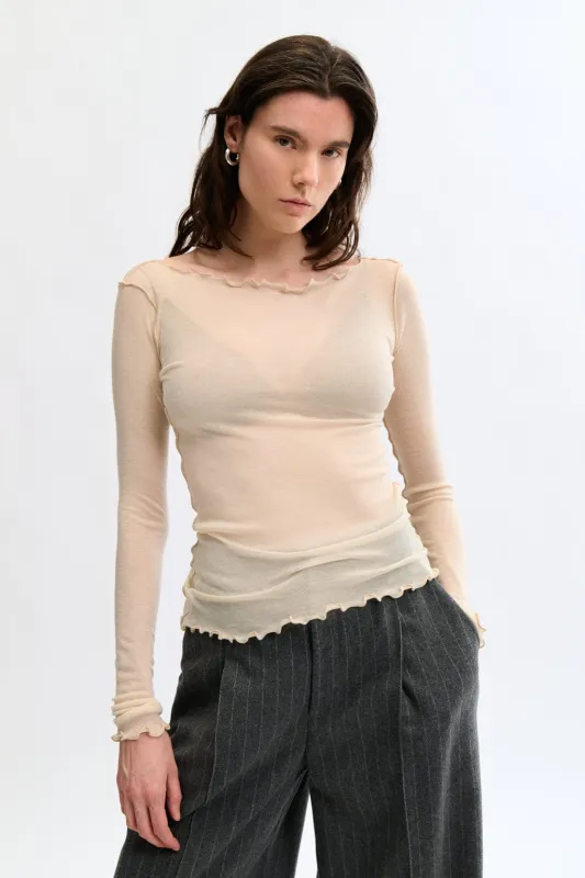 Jess Top Cream sold by Eliza Faulkner