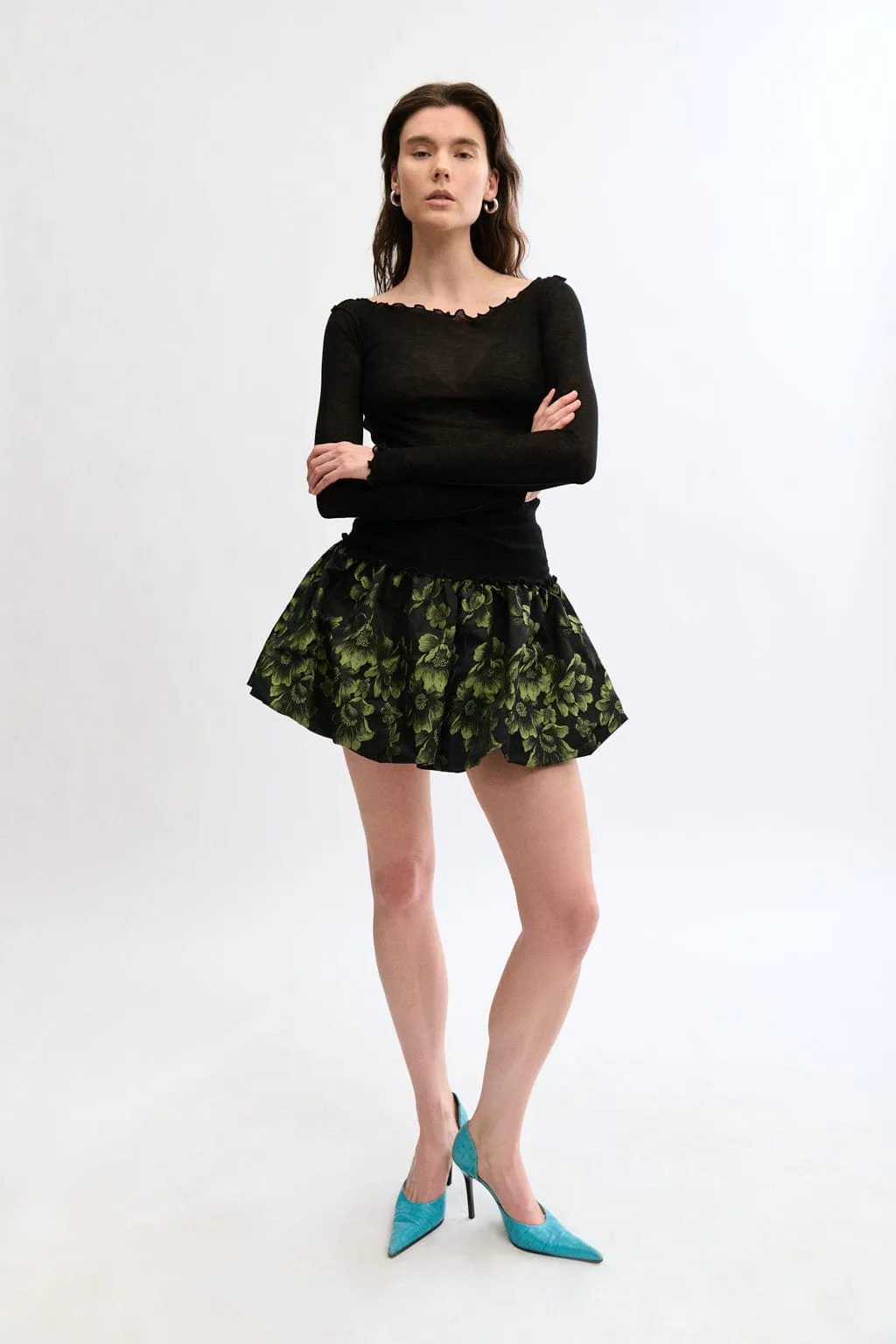 Olivia Skirt Green sold by Eliza Faulkner product image thumbnail 4