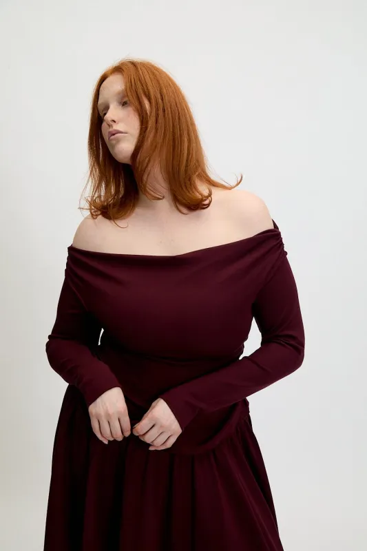 Heidi Top Shiraz made by Eliza Faulkner