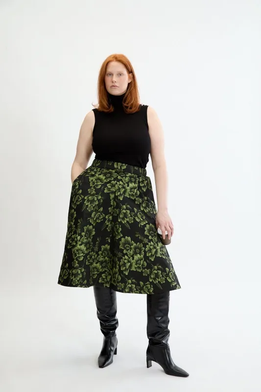 Winnie Skirt Green sold by Eliza Faulkner