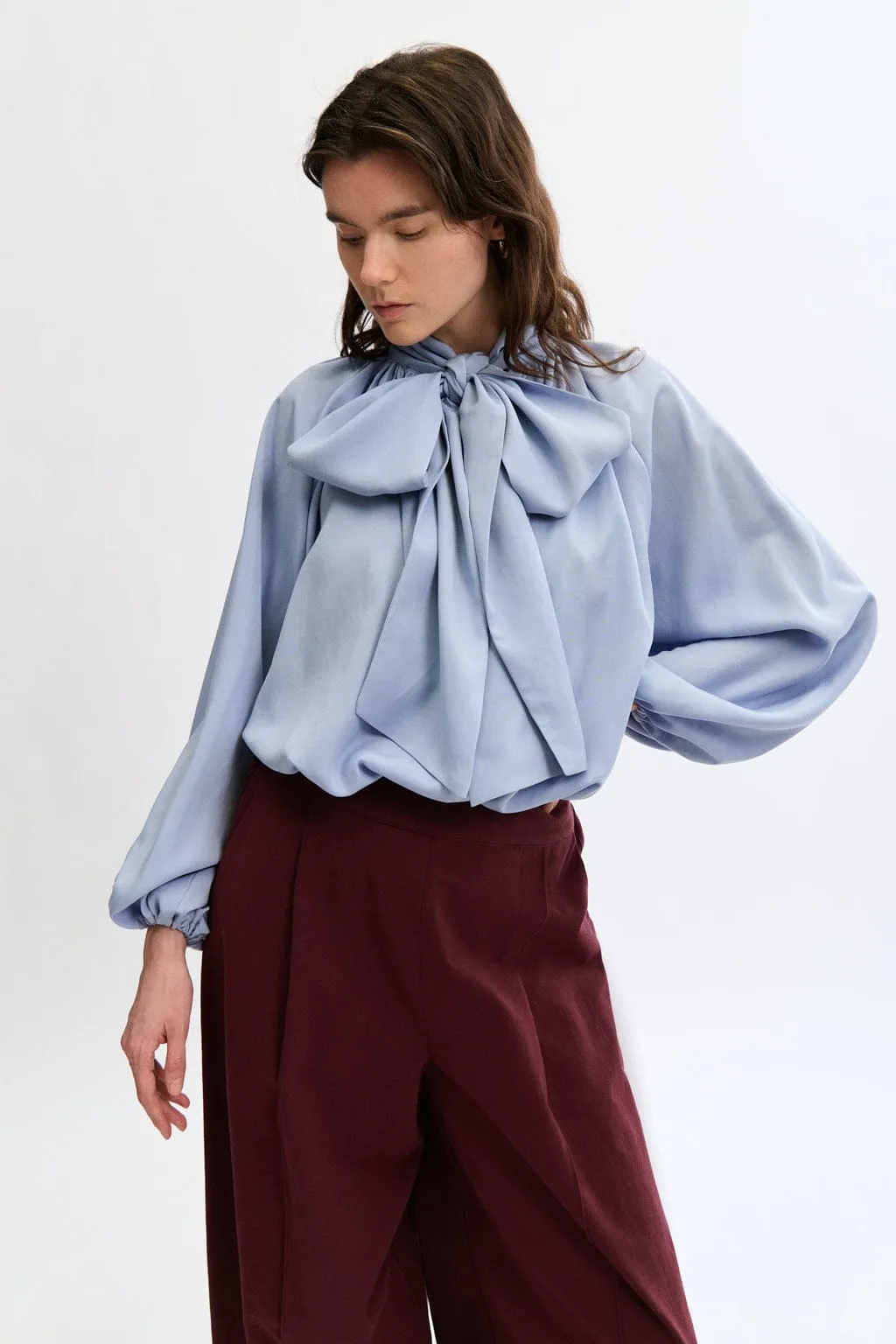 Bowie Blouse Blue sold by Eliza Faulkner product image thumbnail 4