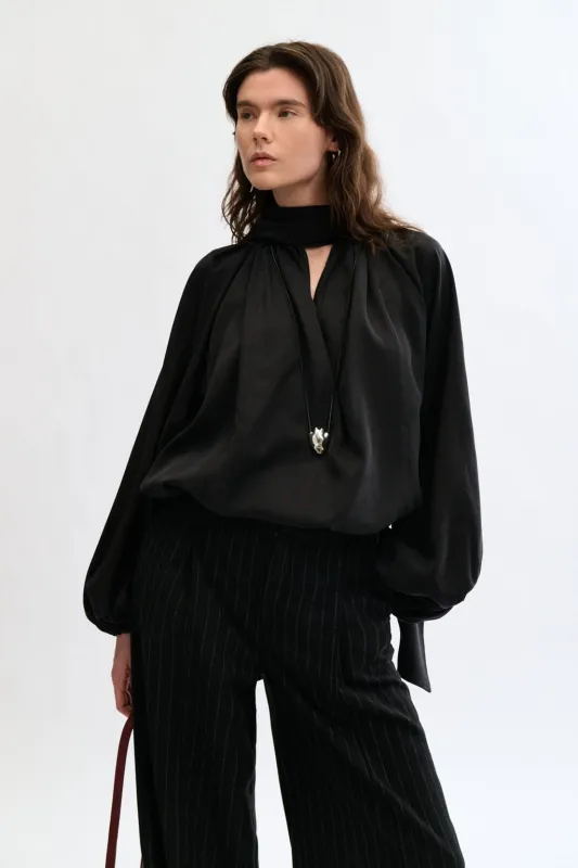 Bowie Blouse Black sold by Eliza Faulkner