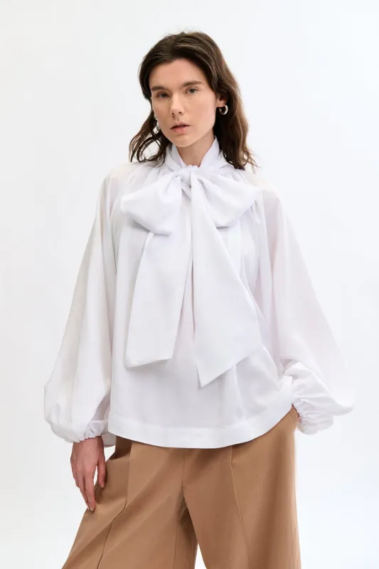 Bowie Blouse White sold by Eliza Faulkner