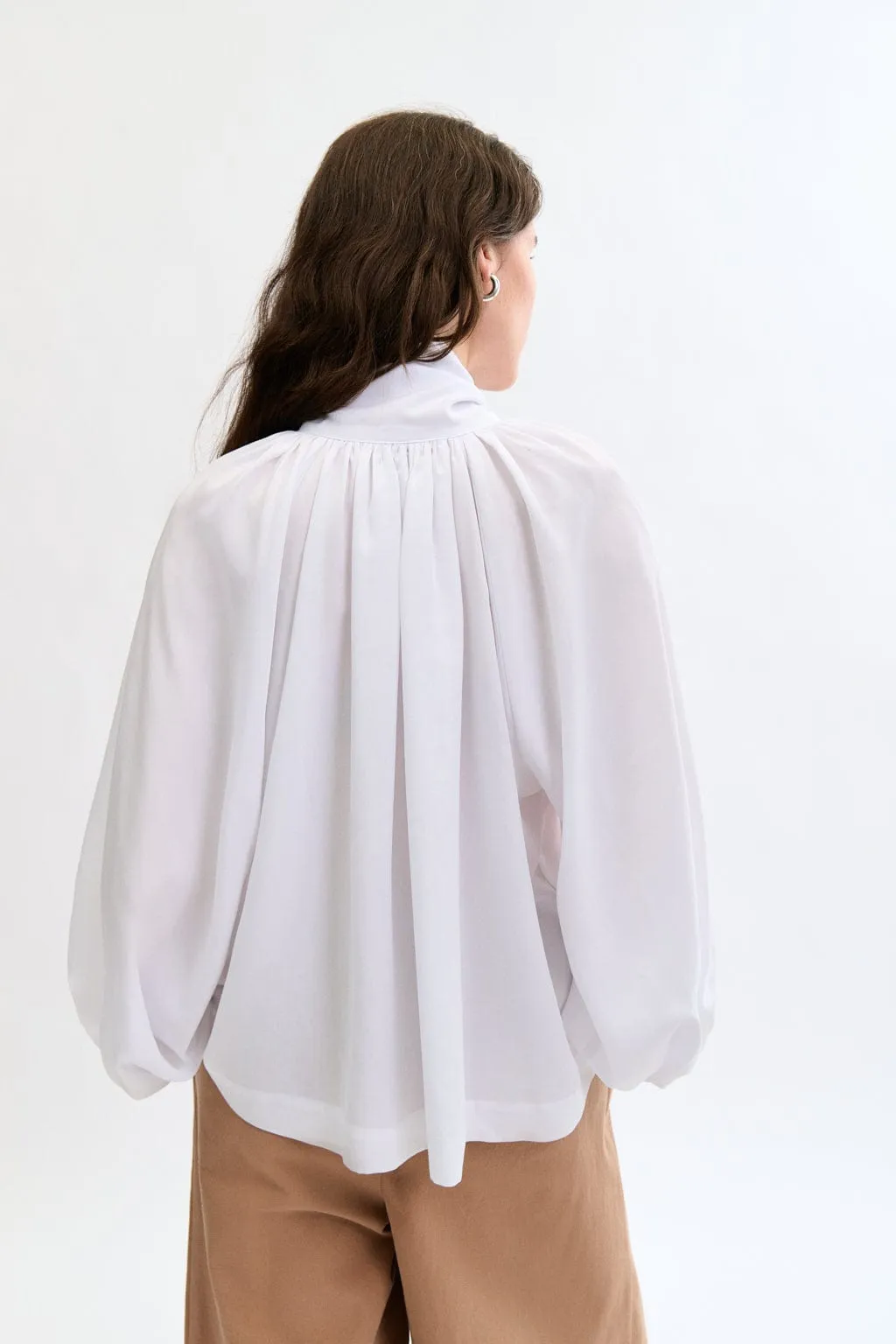 Bowie Blouse White sold by Eliza Faulkner product image thumbnail 2