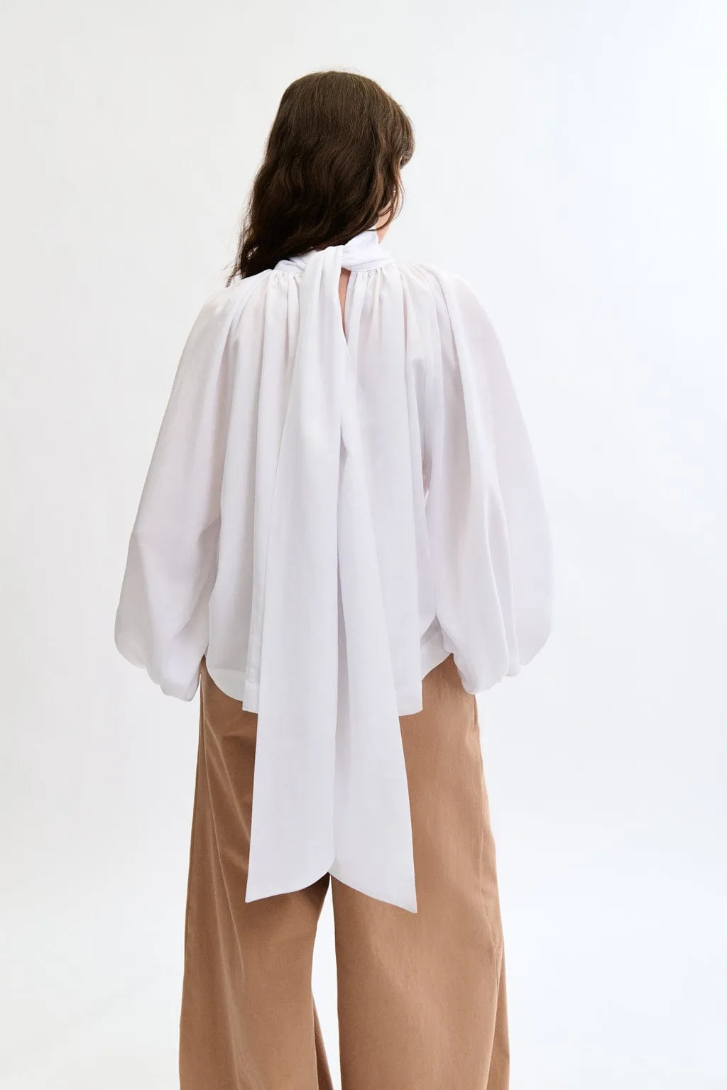 Bowie Blouse White sold by Eliza Faulkner product image thumbnail 4
