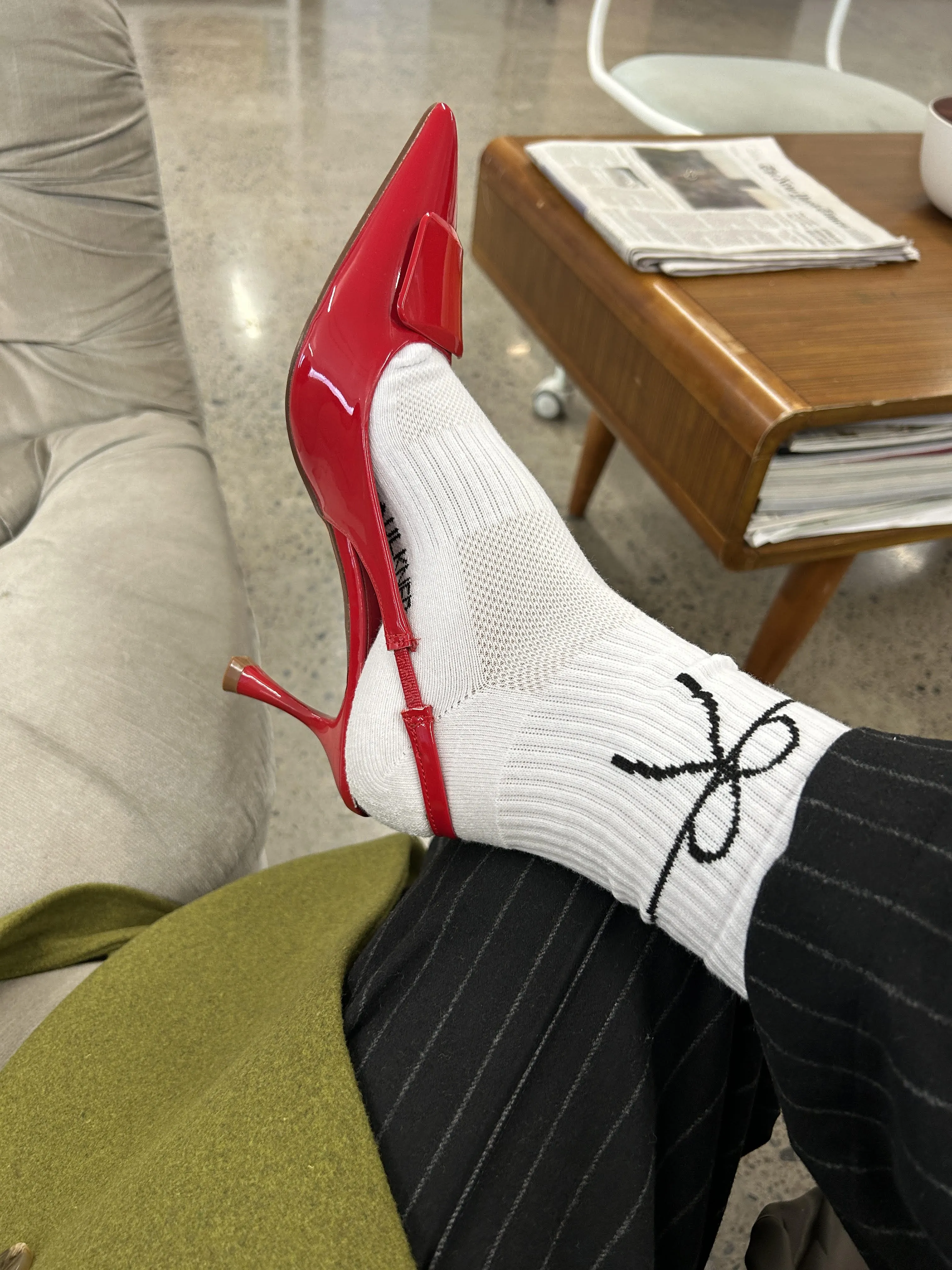 Bow Sport Socks White sold by Eliza Faulkner product image thumbnail 2