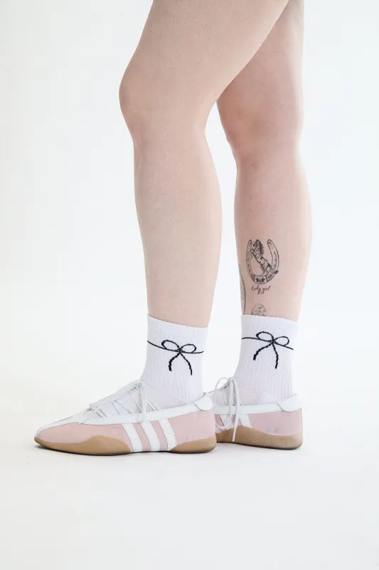 Bow Sport Socks White sold by Eliza Faulkner
