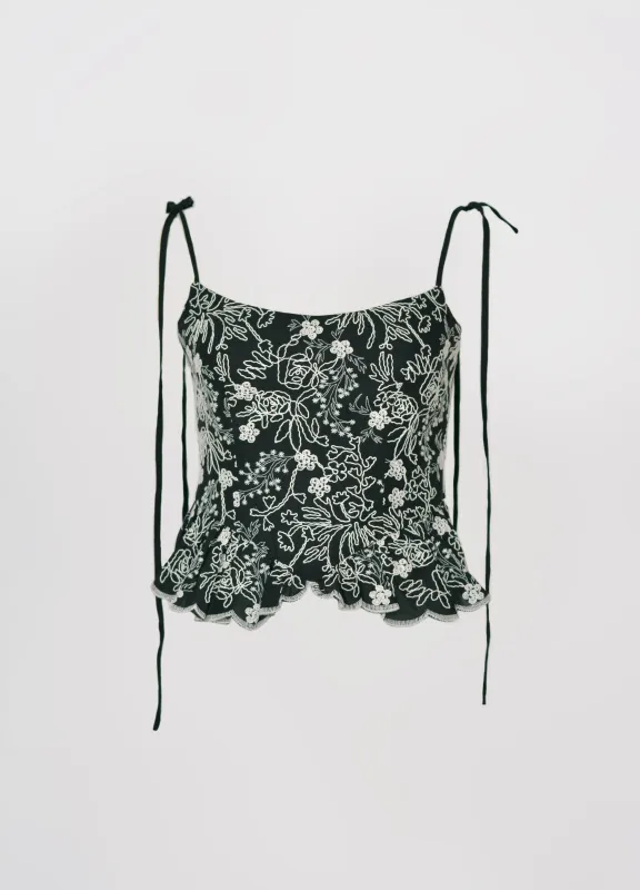 Pre-loved Candy Corset Black Eyelet - Size S sold by Eliza Faulkner