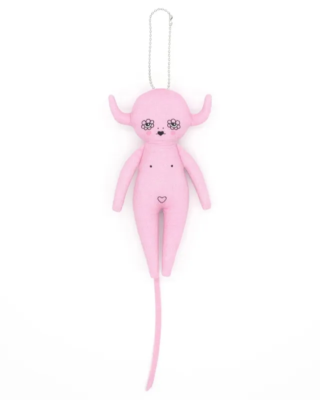 Bri Foster Bag Charm Doll Pink sold by Eliza Faulkner