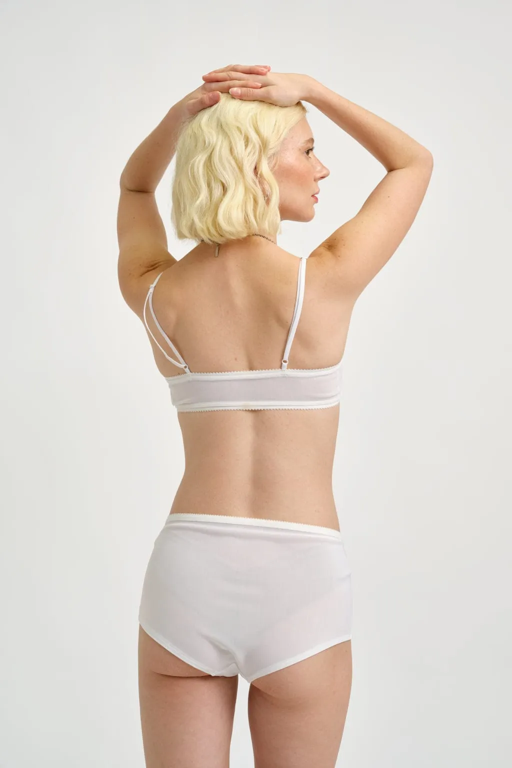 Ruby Bralette White Mesh sold by Eliza Faulkner product image thumbnail 2