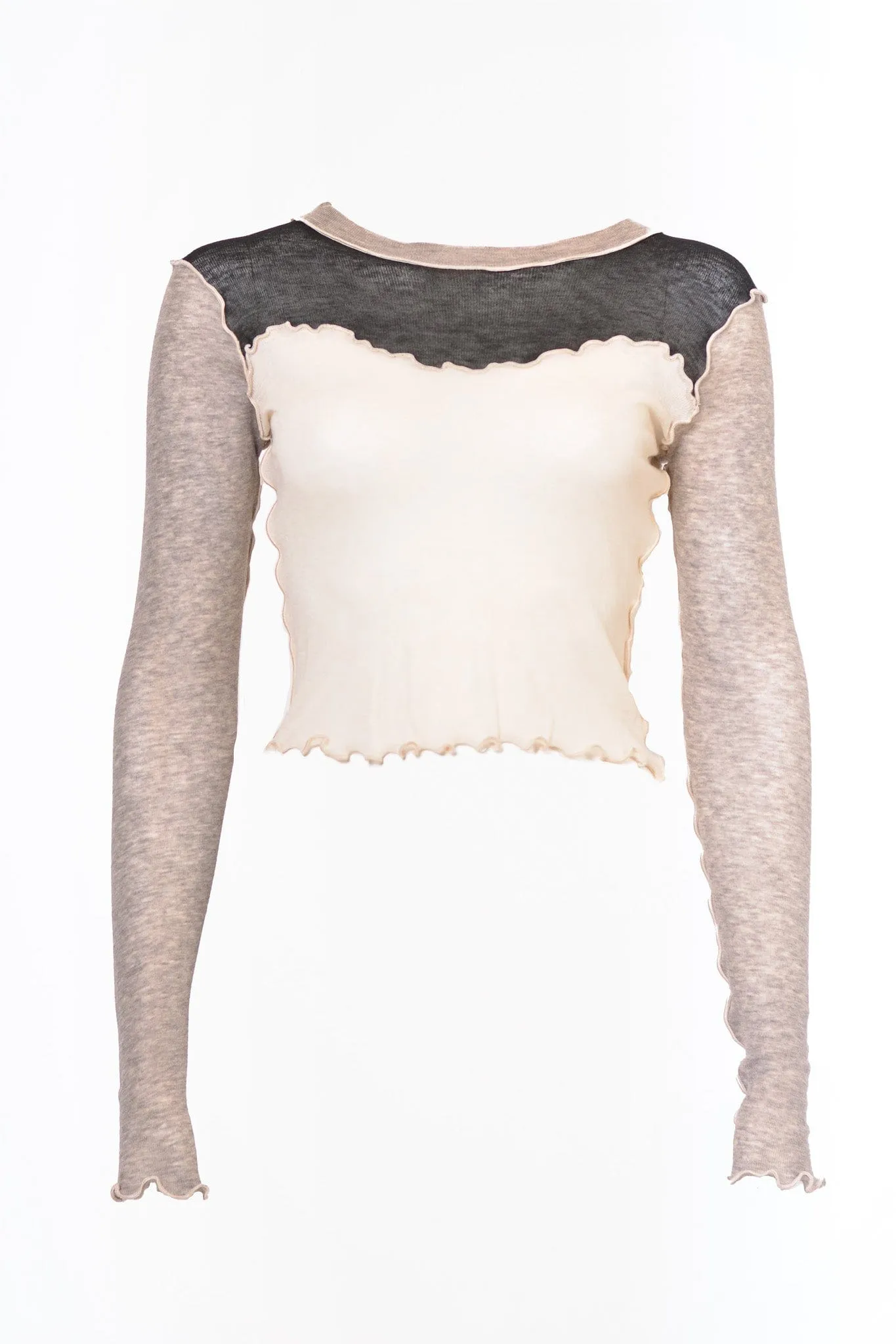 Pre-loved Bella Top Black and Grey - Size XS sold by Eliza Faulkner