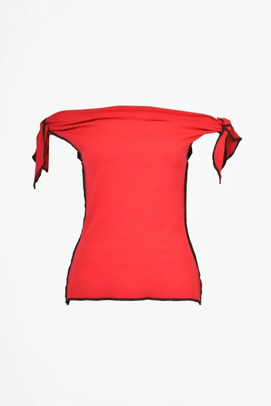 Pre-loved Pepper Top Red - Size M made by Eliza Faulkner