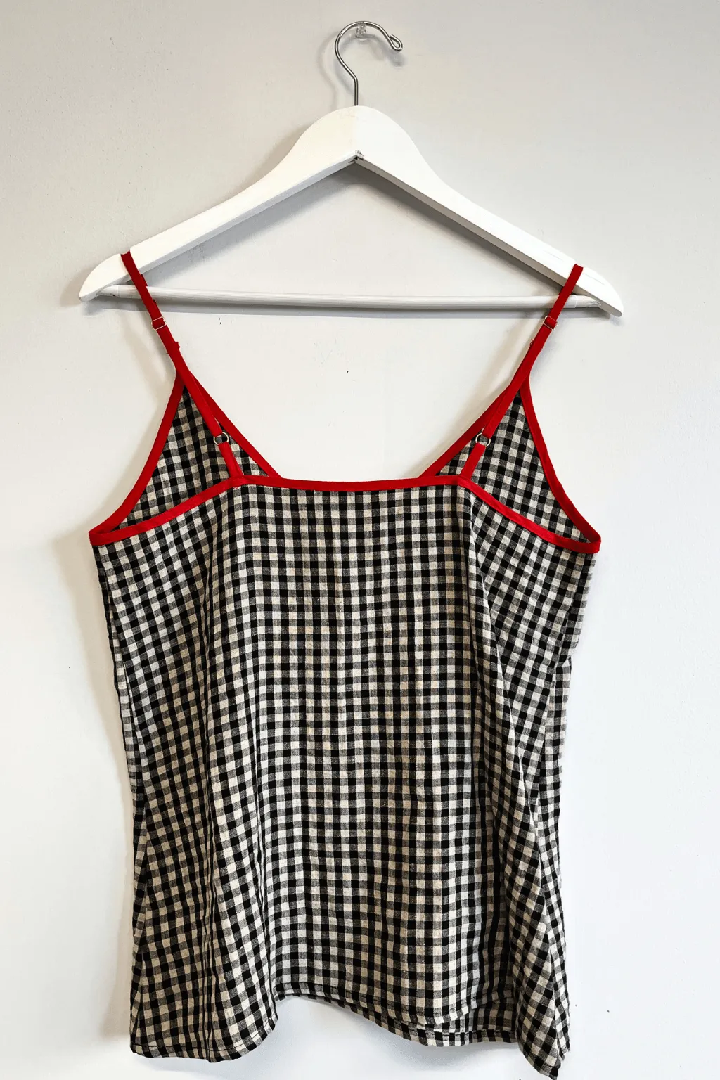 Pre-loved Cami Slip Tank Black Gingham - Size S sold by Eliza Faulkner product image thumbnail 2