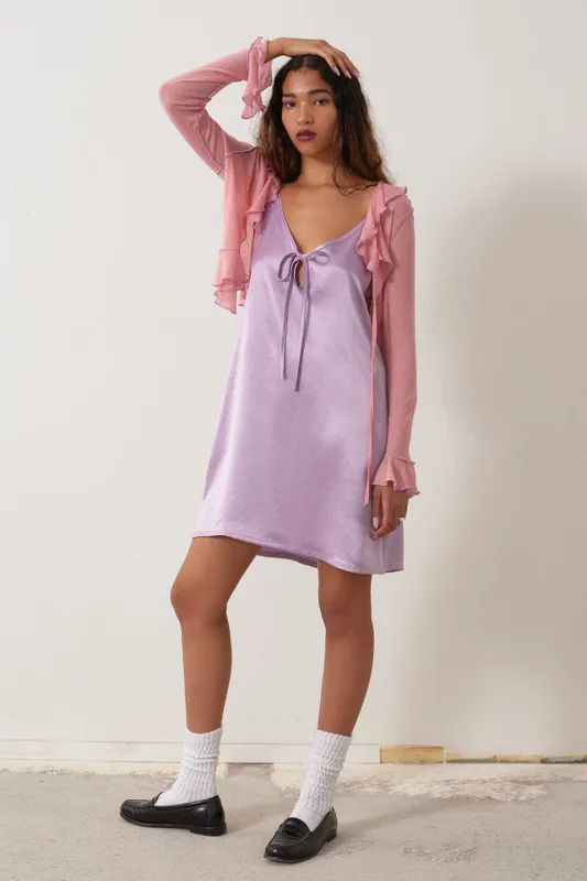 Pre-loved Drew Slip Dress Lilac - Size S made by Eliza Faulkner