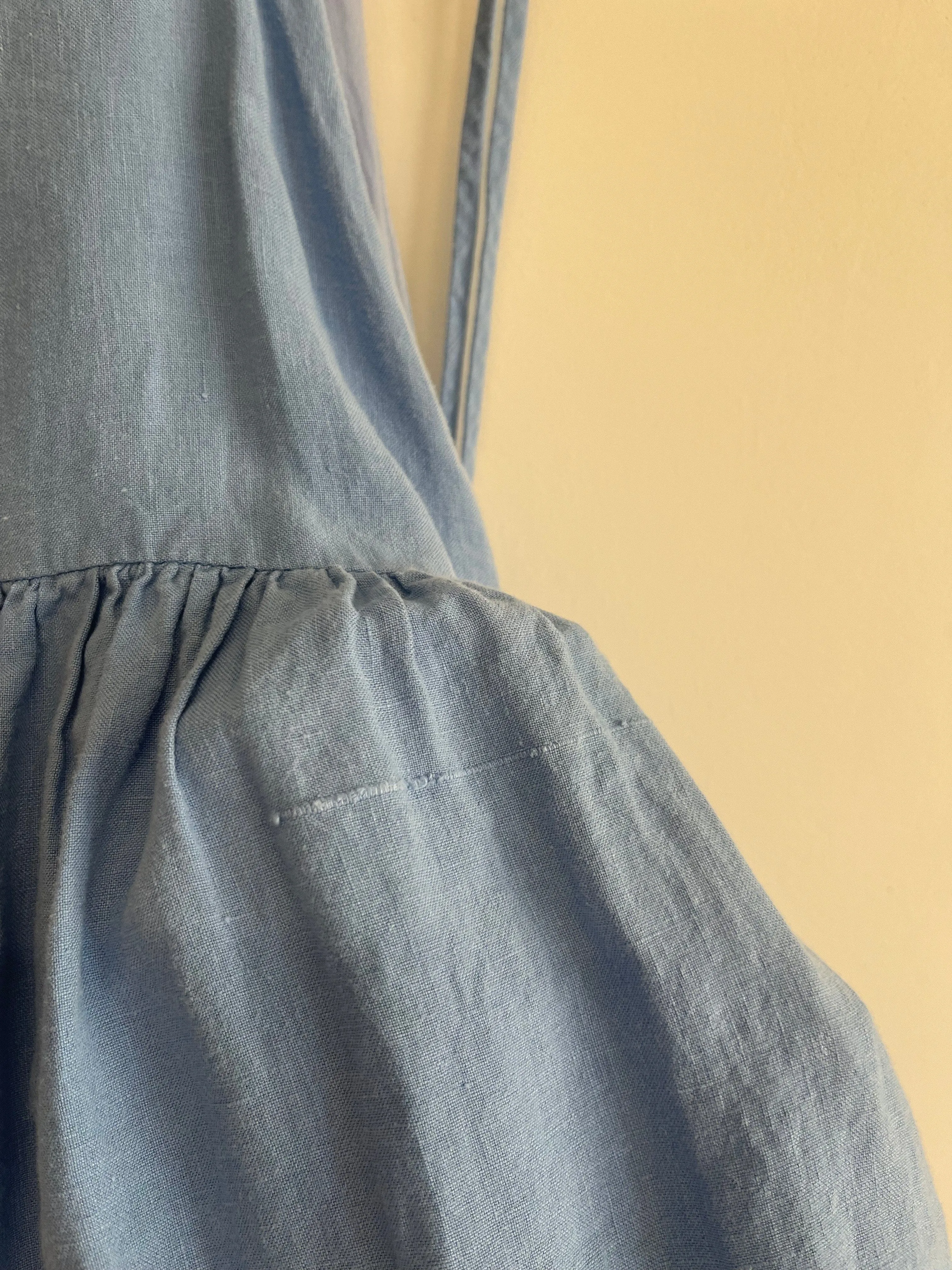 Pre-loved Amelie Dress Blue Linen - Size M sold by Eliza Faulkner product image thumbnail 5