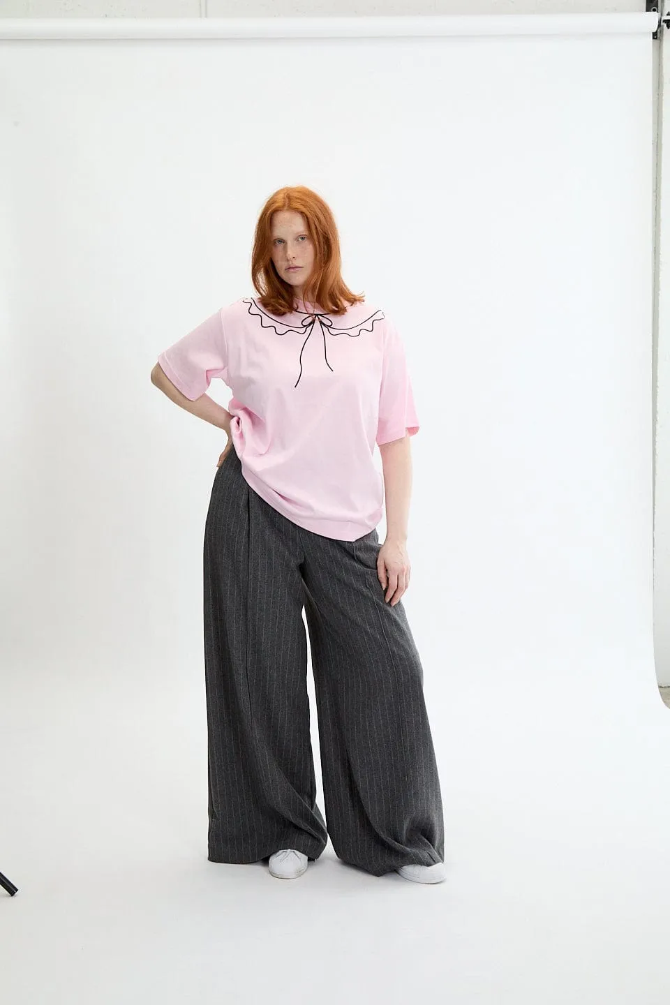 Trompe L'Oeil Tee Pink sold by Eliza Faulkner product image thumbnail 2