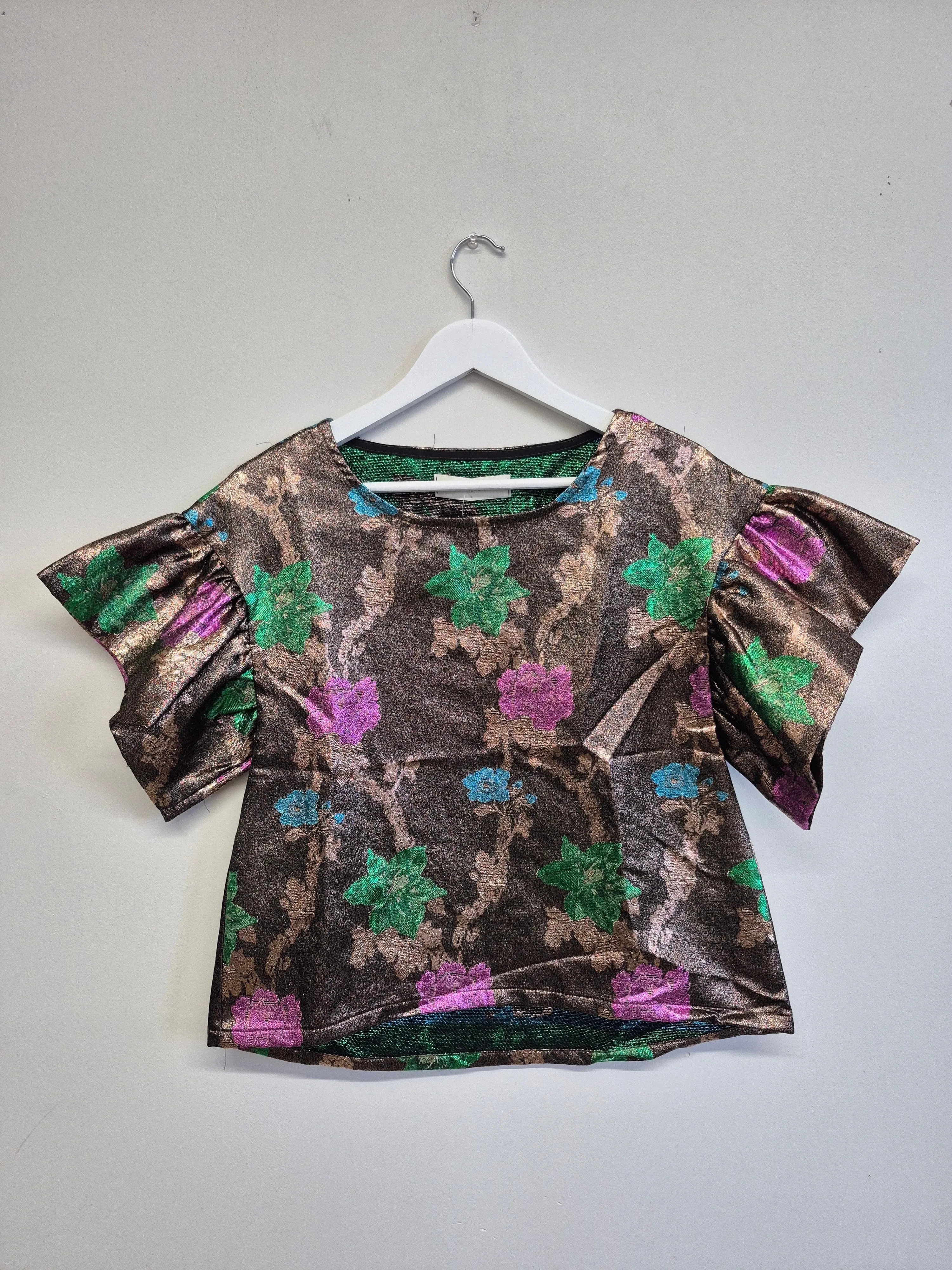 Sample Raffi Top Floral Metallic sold by Eliza Faulkner