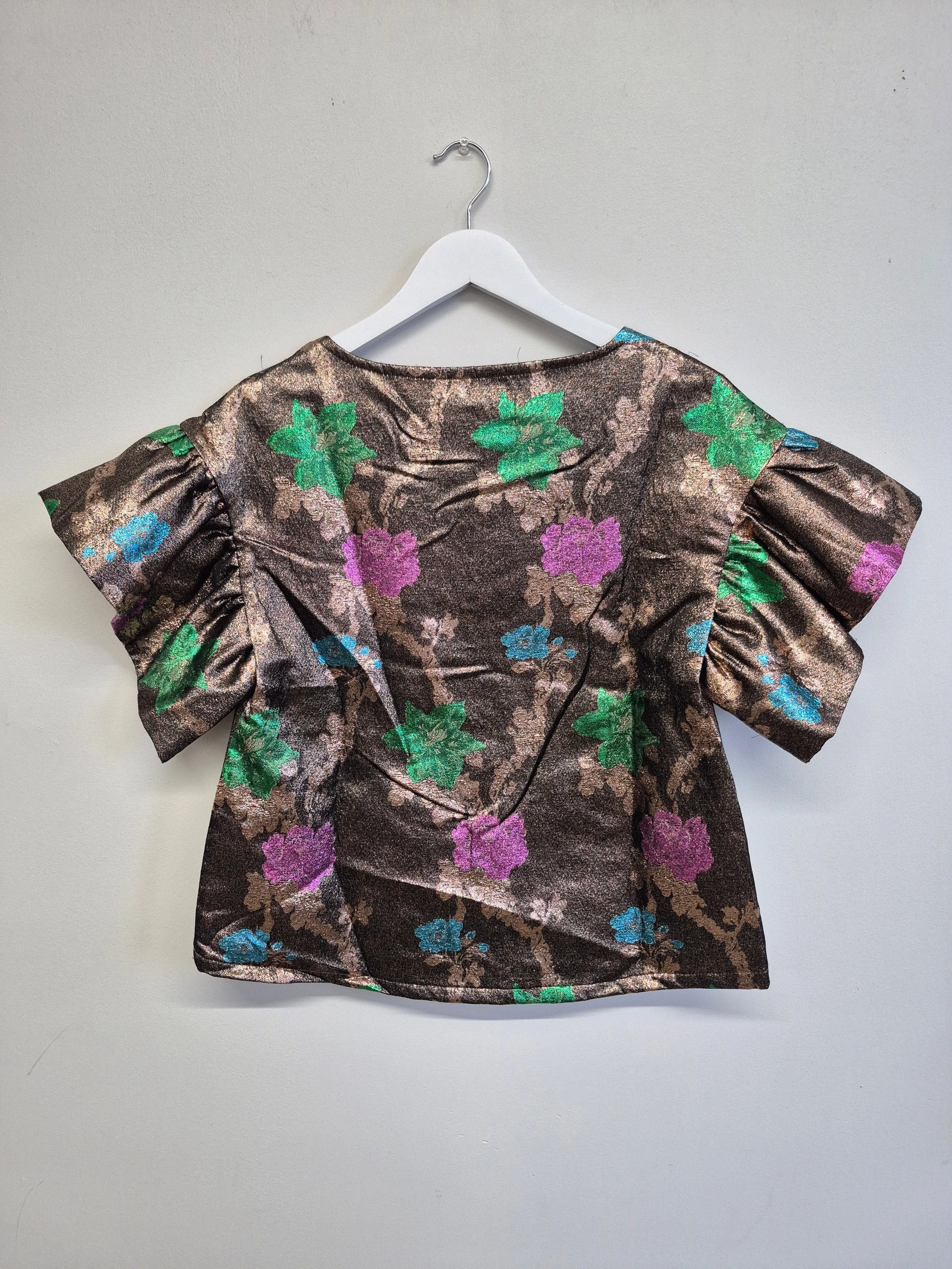Sample Raffi Top Floral Metallic sold by Eliza Faulkner product image thumbnail 2