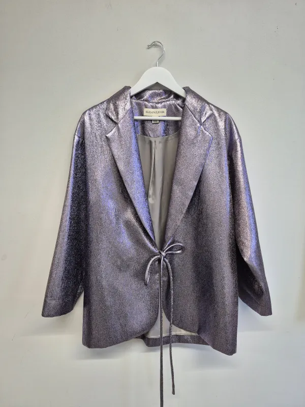Sample Mara Coat Lilac Metallic made by Eliza Faulkner