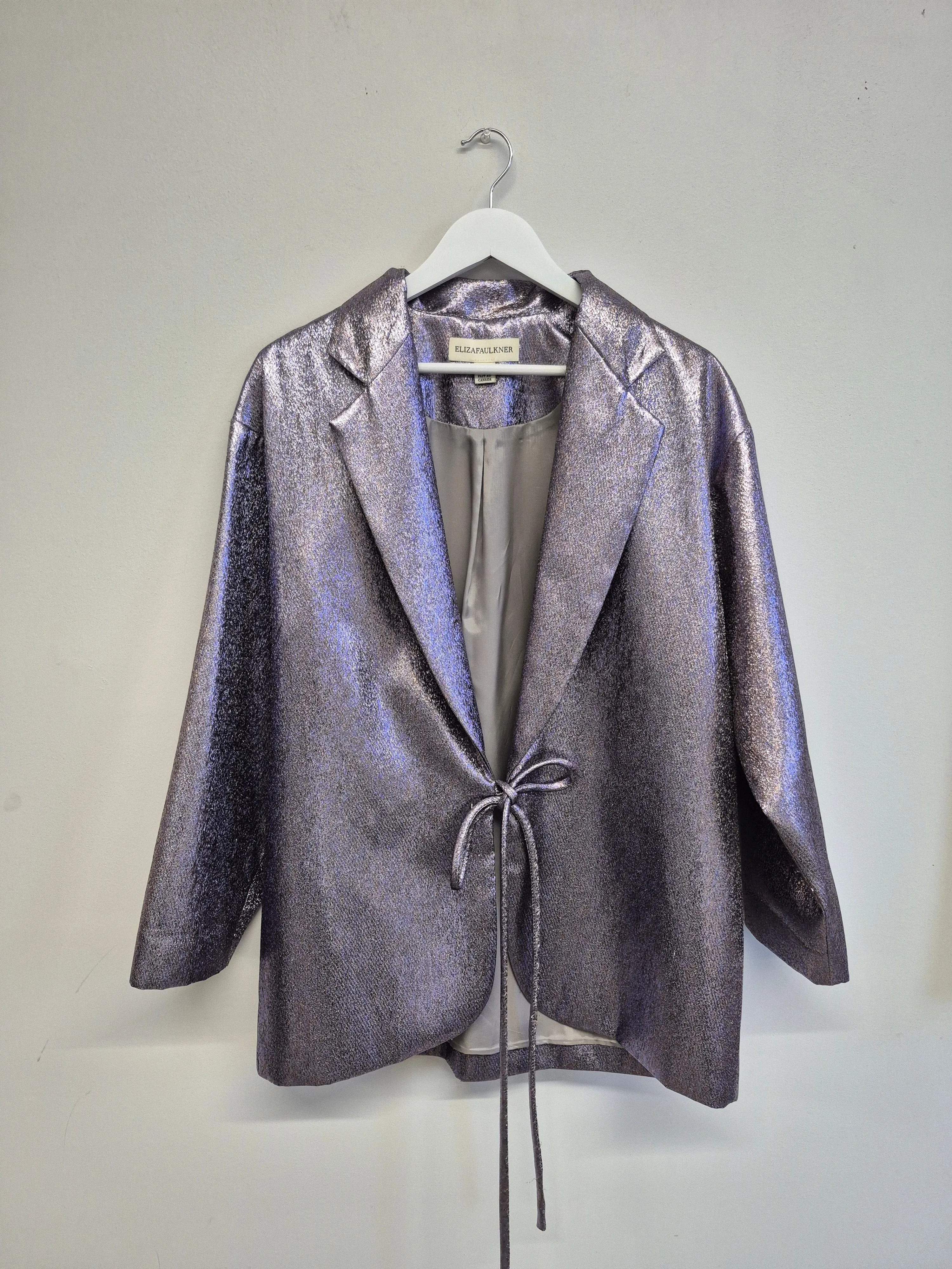 Sample Mara Coat Lilac Metallic sold by Eliza Faulkner