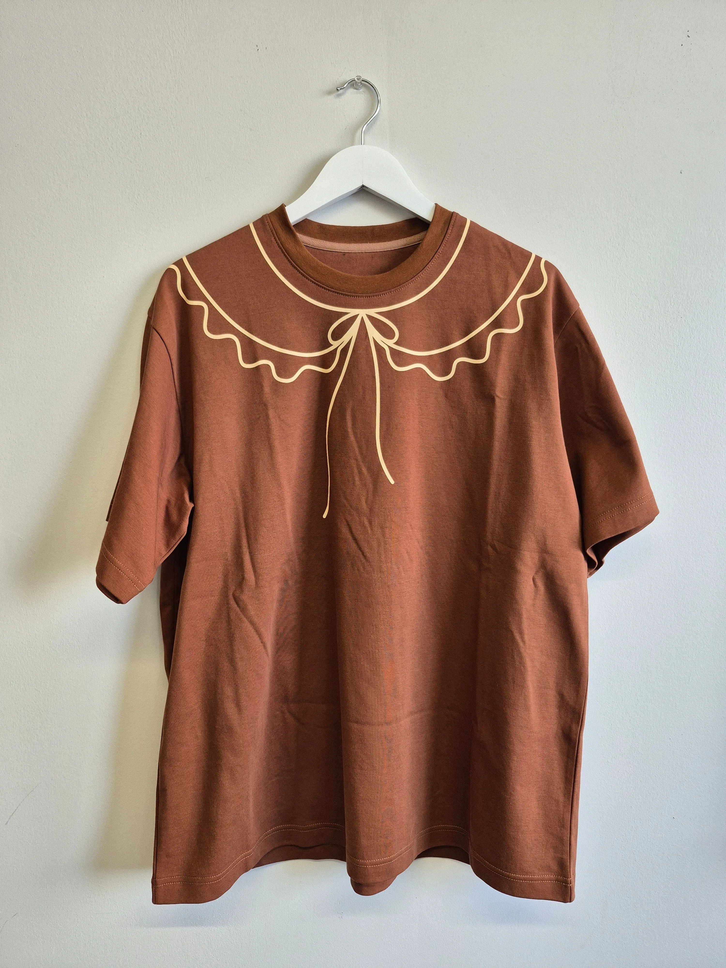 Sample Trompe L'Oeil T-Shirt Brown sold by Eliza Faulkner