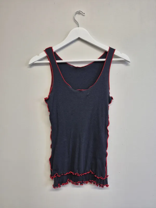 Sample Becca Tank Navy and Red made by Eliza Faulkner