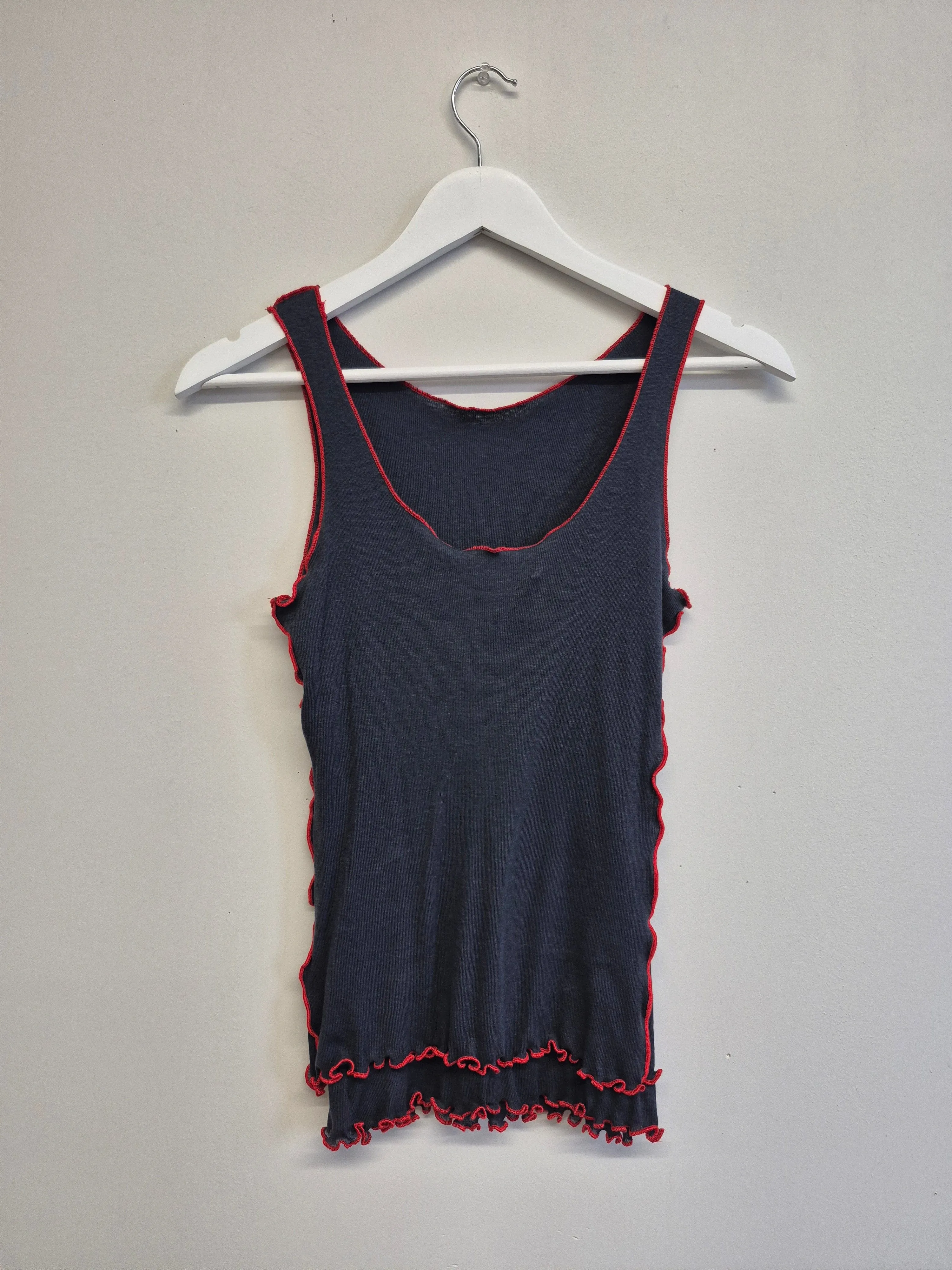 Sample Becca Tank Navy and Red sold by Eliza Faulkner