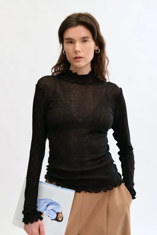 Imperfect Jane Top Black made by Eliza Faulkner