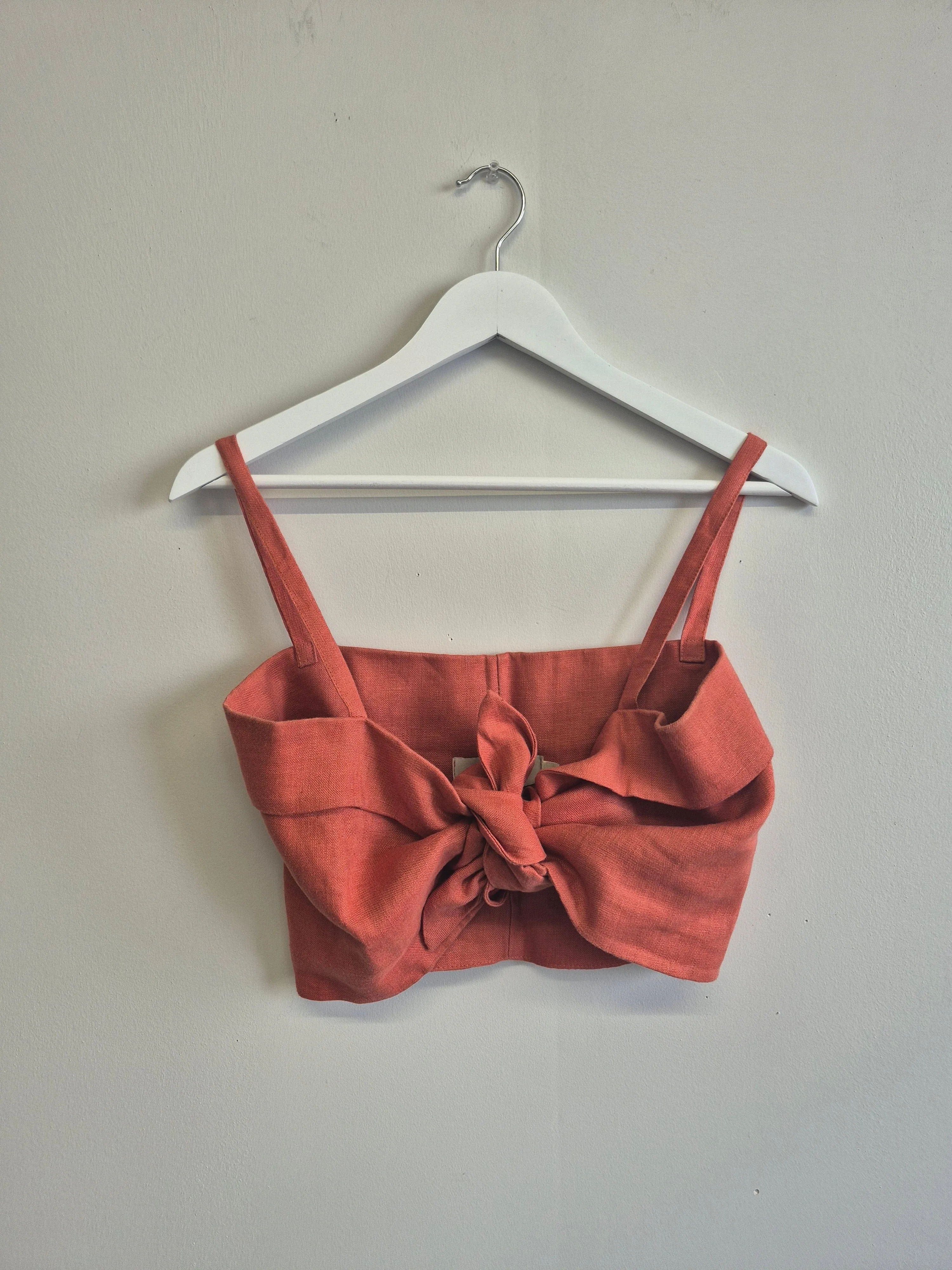 Sample Molly Top Terracotta Linen sold by Eliza Faulkner product image thumbnail 2