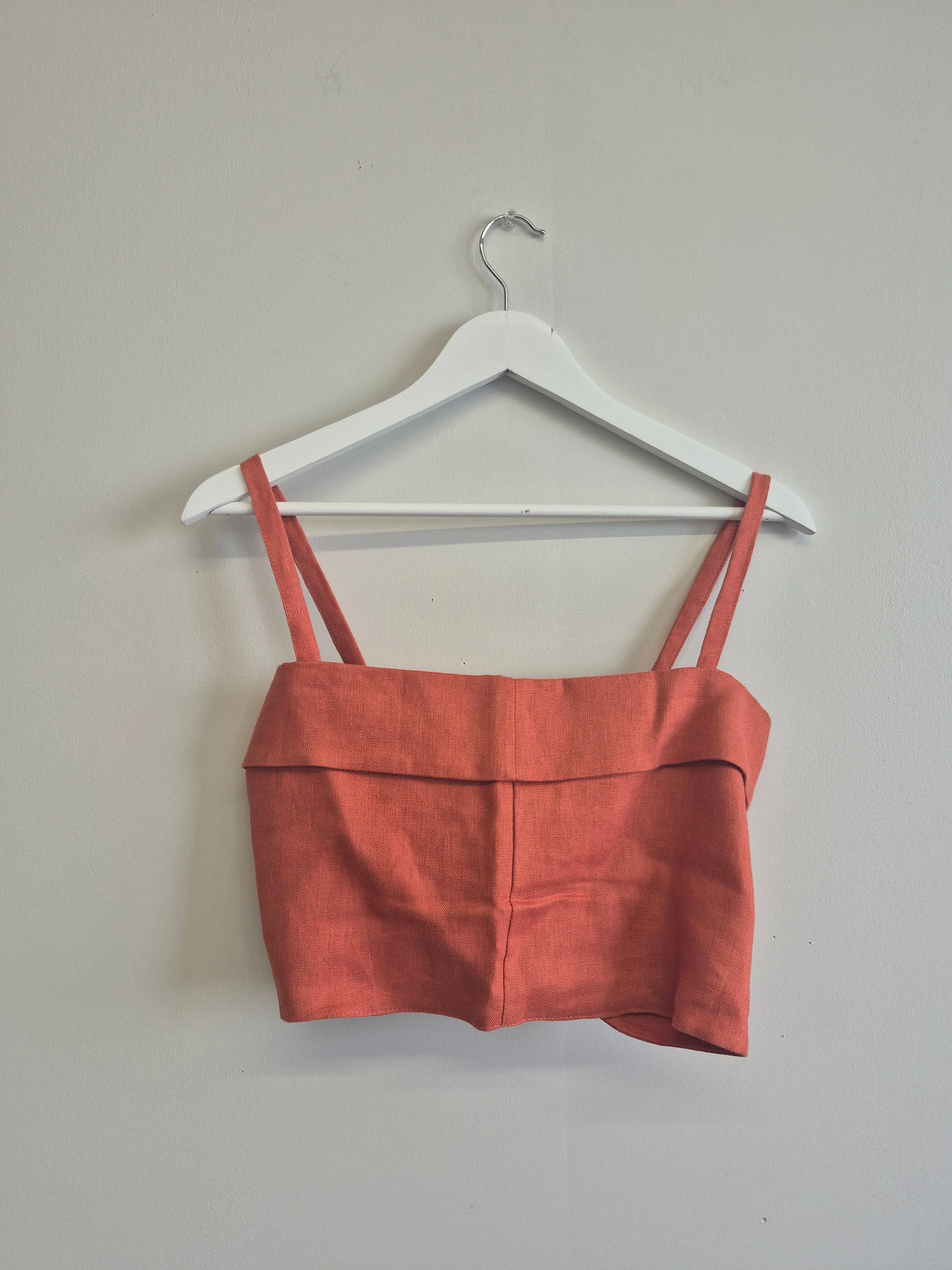 Sample Molly Top Terracotta Linen sold by Eliza Faulkner product image thumbnail 3