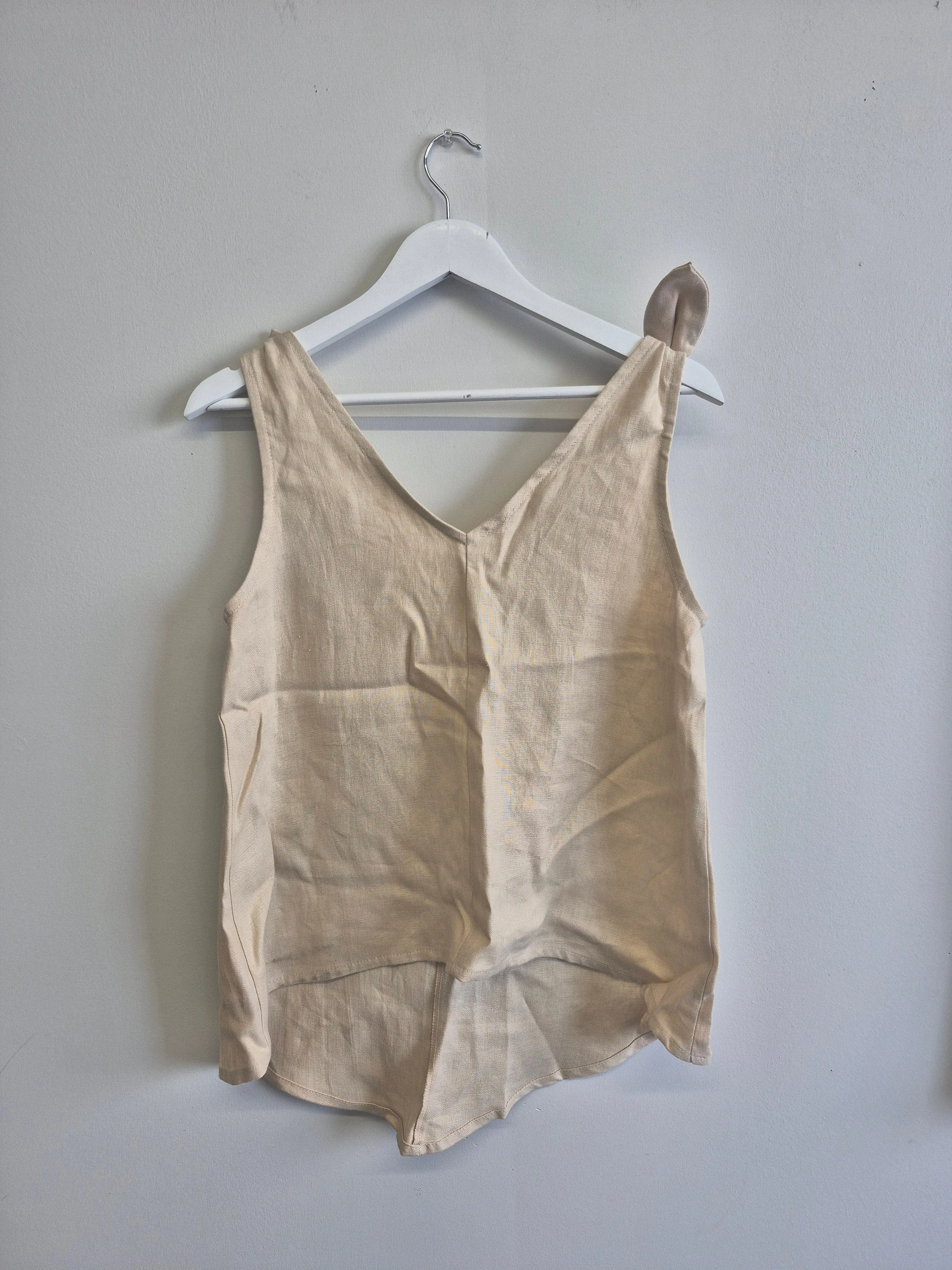 Sample Linen Tank Top Beige sold by Eliza Faulkner