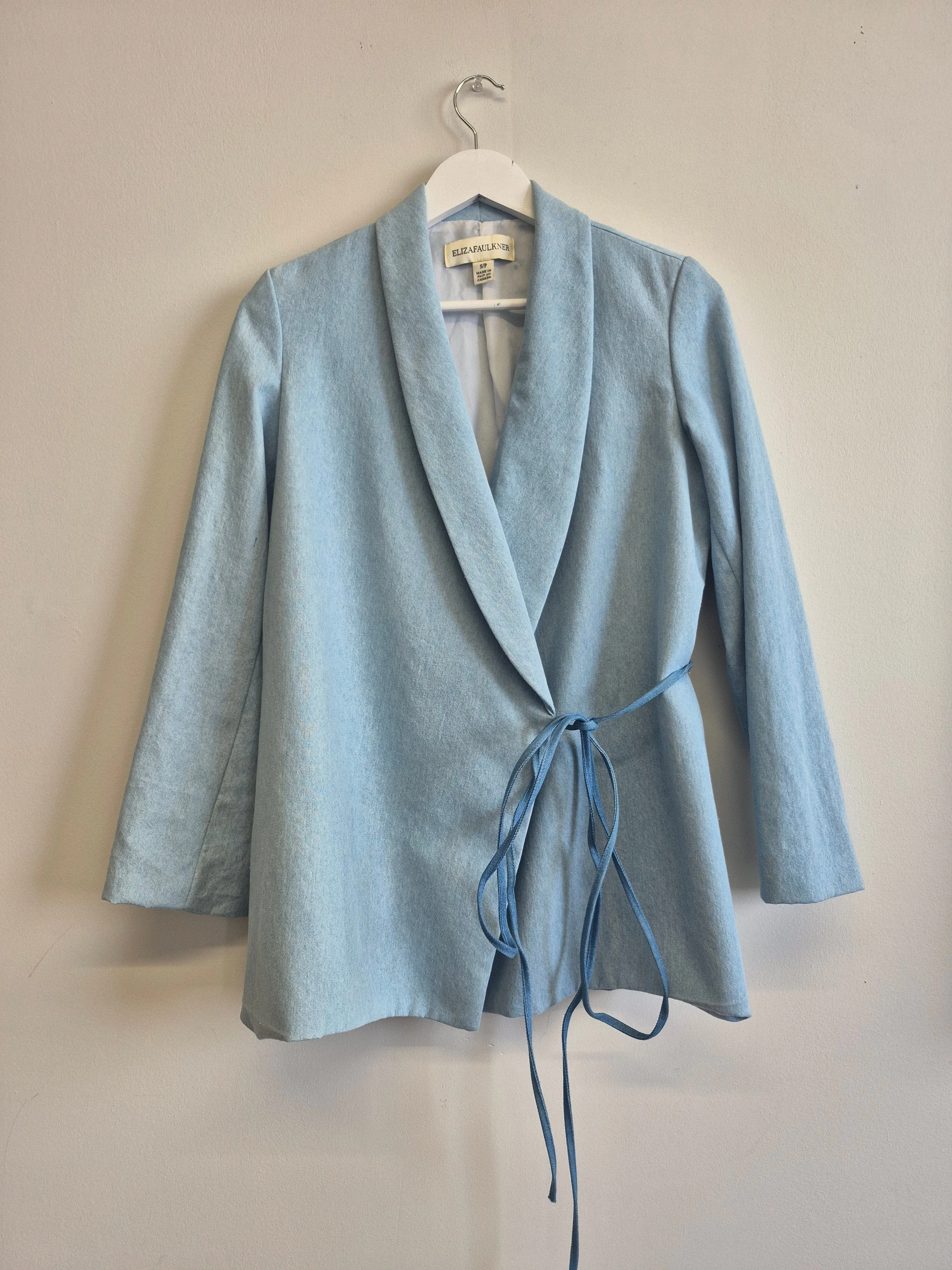 Sample Mara Coat Light Denim sold by Eliza Faulkner