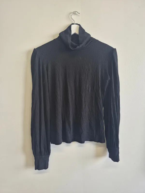 Imperfect Dolly Top Rib Black made by Eliza Faulkner