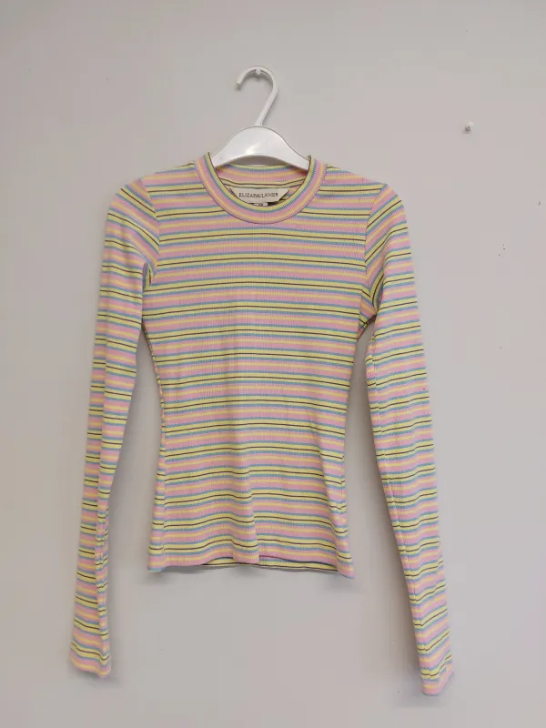Sample Longsleeve Rib Top Stripe made by Eliza Faulkner