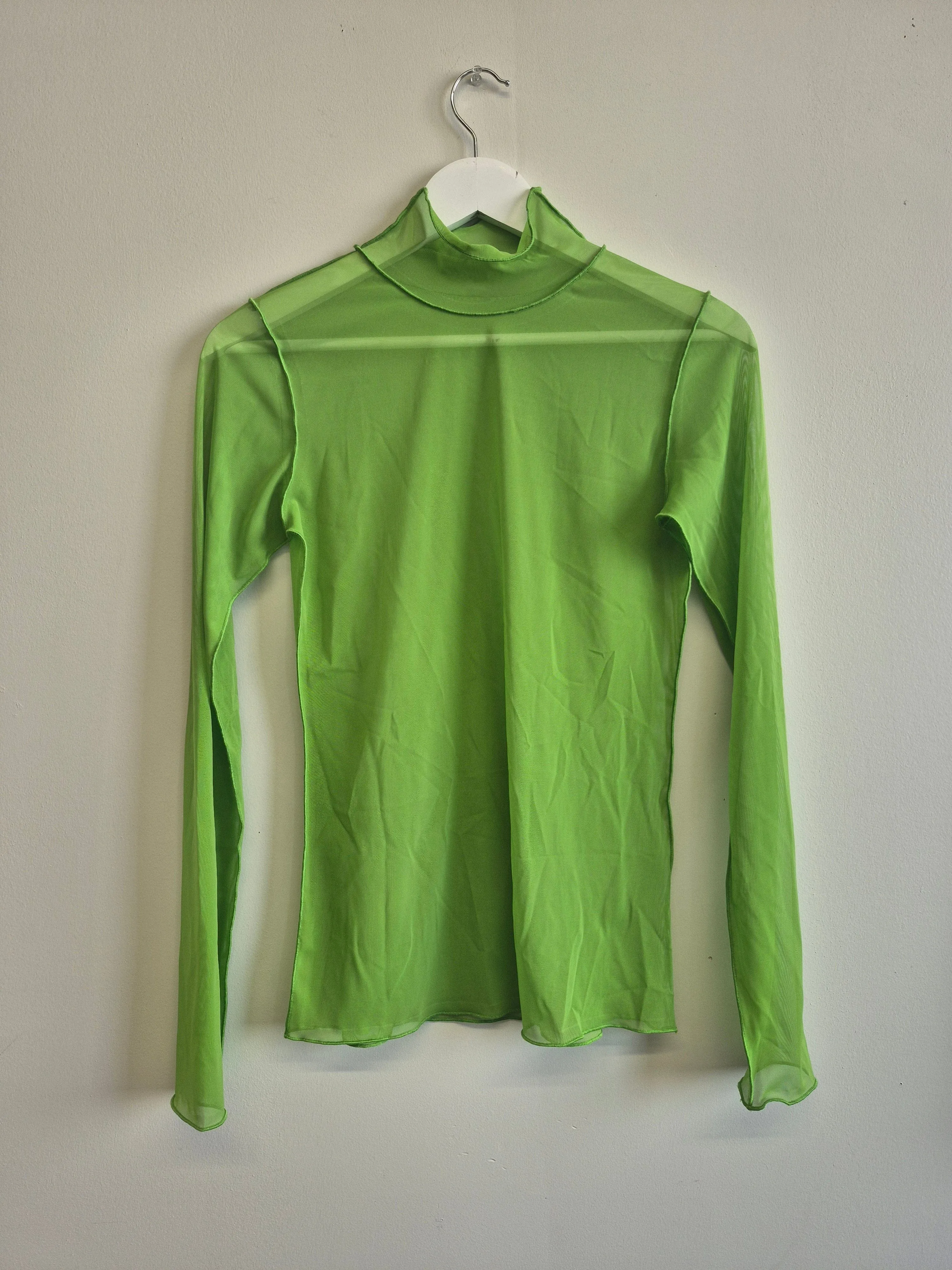 Sample Mesh Turtleneck Green sold by Eliza Faulkner