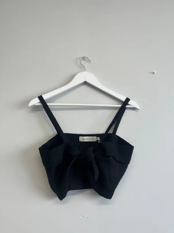 Sample Molly Top Linen Black made by Eliza Faulkner