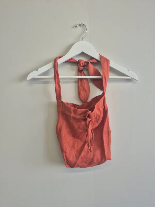 Imperfect Mini Bunni Bag Linen Terracotta made by Eliza Faulkner