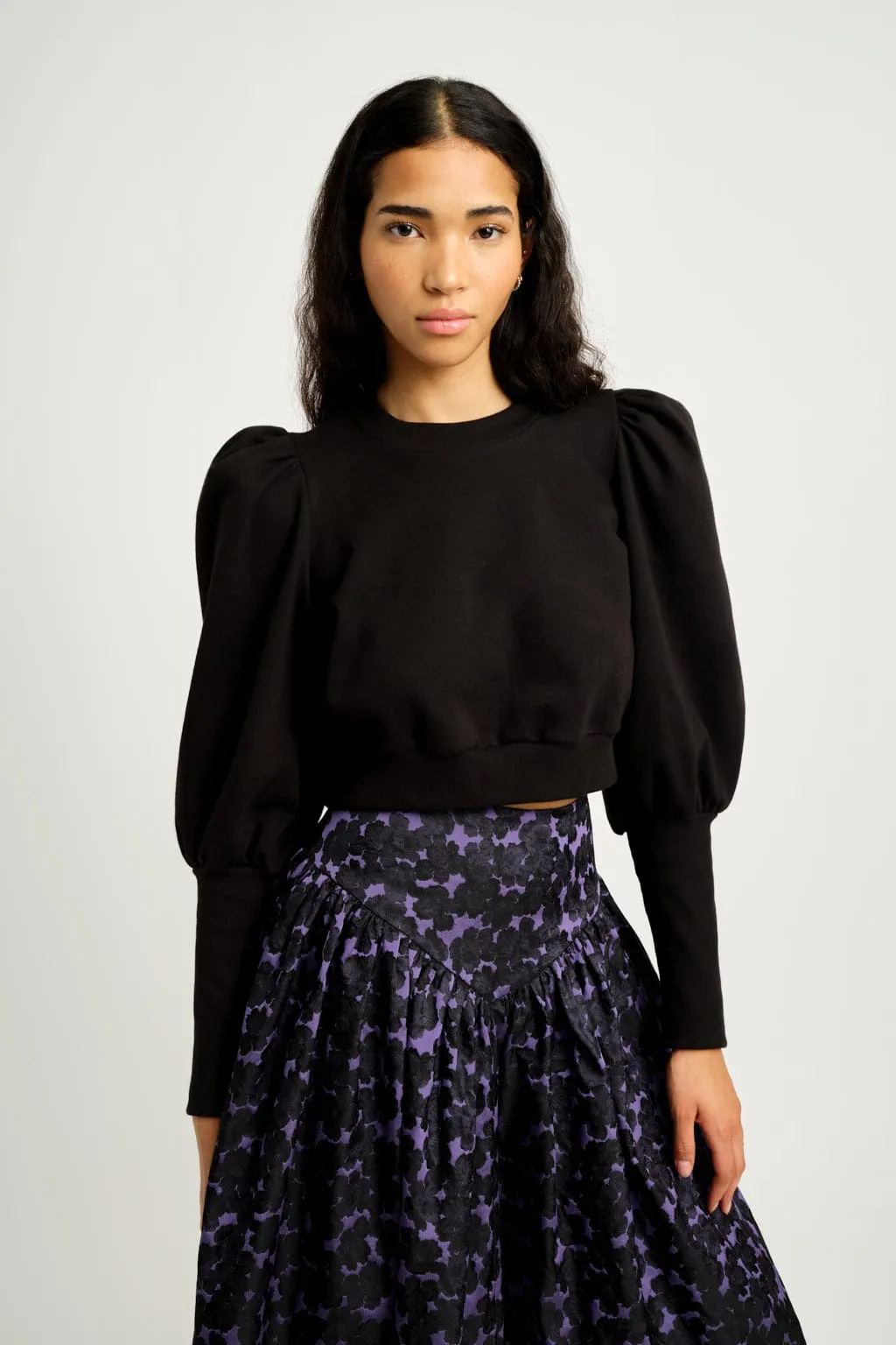Imperfect Lana Fleece Sweater Black sold by Eliza Faulkner