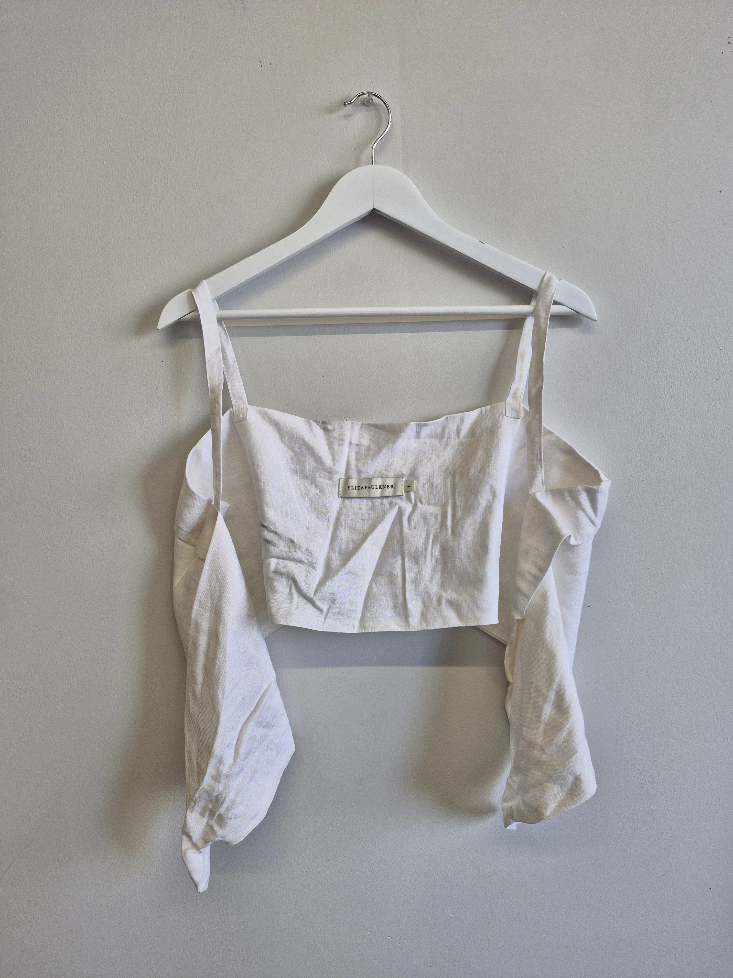 Imperfect Molly Top White sold by Eliza Faulkner product image thumbnail 4