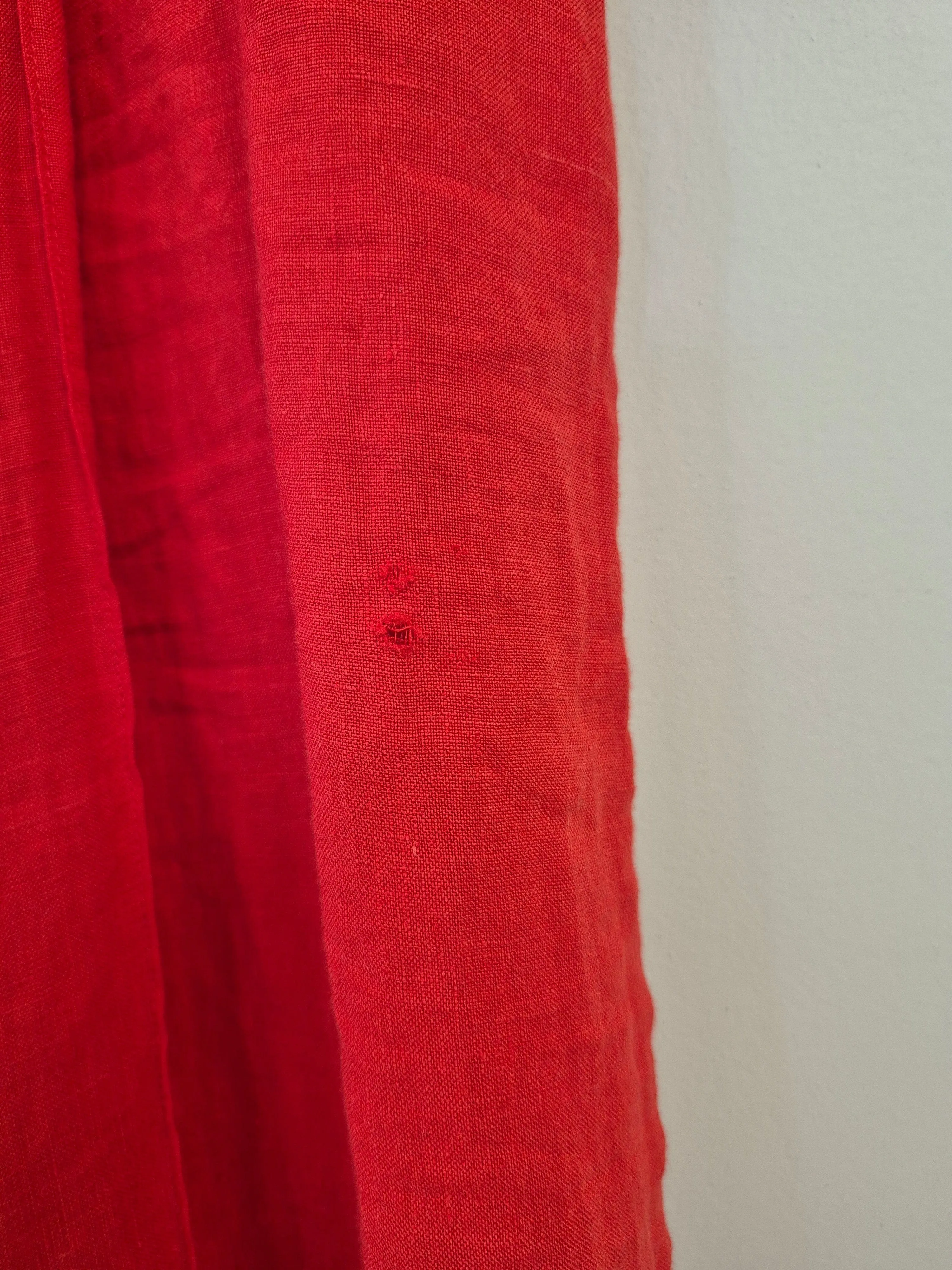 Sample Romy Pant Red Linen sold by Eliza Faulkner product image thumbnail 4